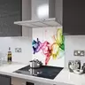 Rainbow Smoke on White